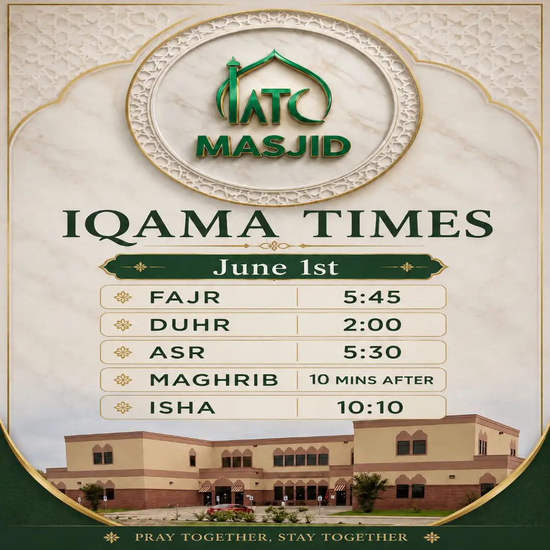 IATC Masjid – Iqama Times